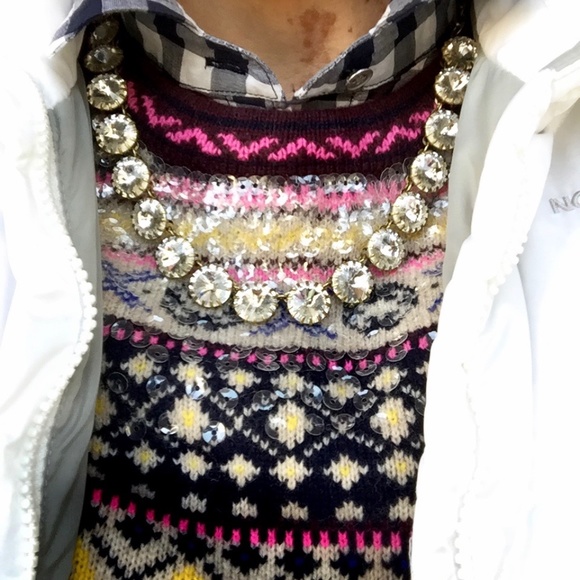 J. Crew Sweaters - J. Crew Sequin Fair Isle Confetti Crewneck Sweater